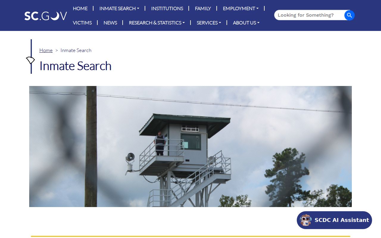 Orangeburg County criminal custody research through SCDC